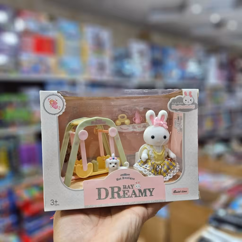 خرگوش با وسایل مدل تاب