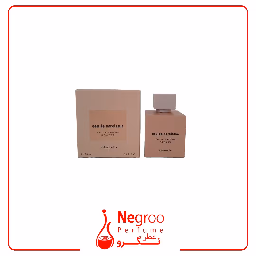 ادکلن زنانه نارسیس رودریگز پودر شرکت جانوین Johnwin eau de narcissus powder