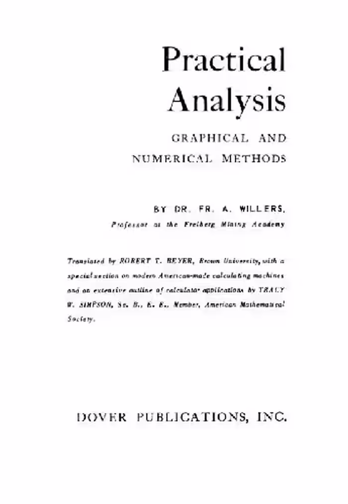 خرید و دانلود نسخه کامل کتاب Practical Analysis