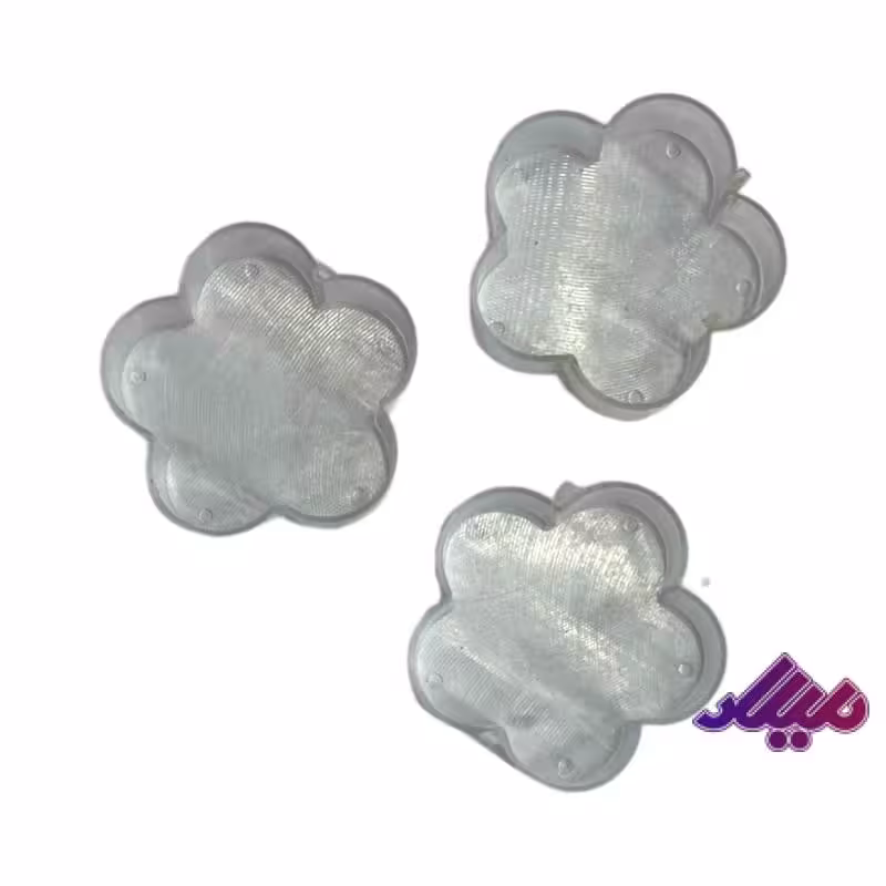 کاپ وارمر طلقی شفاف طرح گل 20 عددی