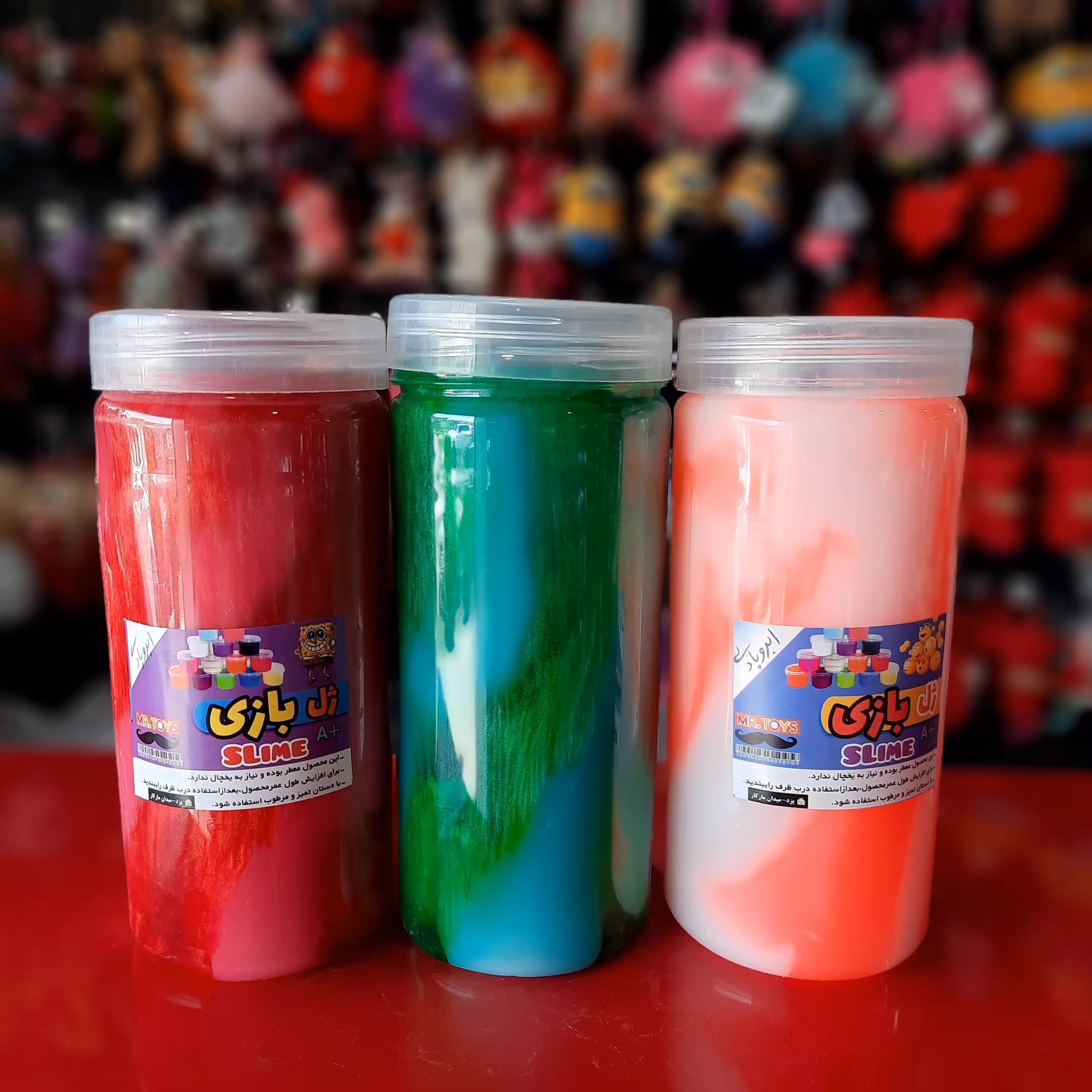 ژل اسلایم استوانه ای (700گرمی کهکشانی)