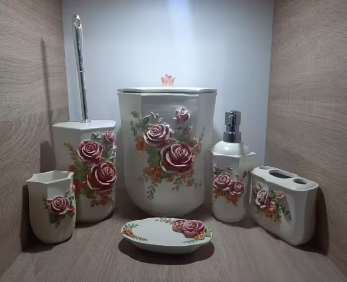 ست سرویس لوازم بهداشتی رزین کد 102428