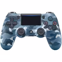 دسته PS4 آبی طرح چریکی برد اصلی