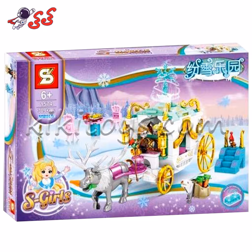 ساختنی لگو دخترانه کالسکه السا فروزن اس وای SY1574 PRINCESS