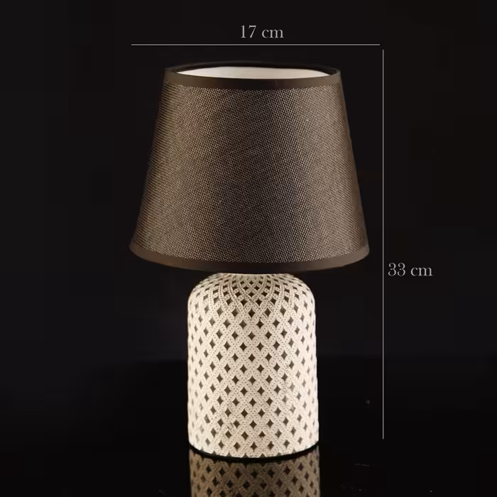 آباژور رومیزی قهوه ای آسا