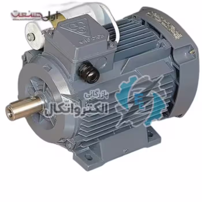 الکتروموتور صنعتی 3/4اسب 0/55kw تکفاز رله ای 3000دور