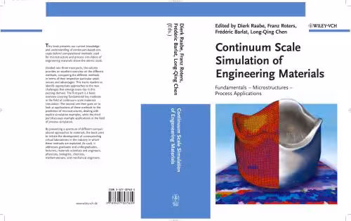 خرید و دانلود نسخه کامل کتاب Continuum Scale Simulation of Engineering Materials
