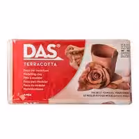 خمیر مجسمه سازی داس سفالی آجری 500 گرمی مدل گل مجسمه سازی