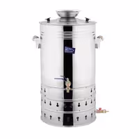 سماور گازی استیل 33 لیتری (شمعک دار) تیرکس