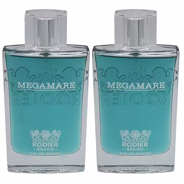 ادوپرفیوم رودیر مدل Megamare با رایحه خنک حجم 100 میلی لیتر مجموعه دو عددی