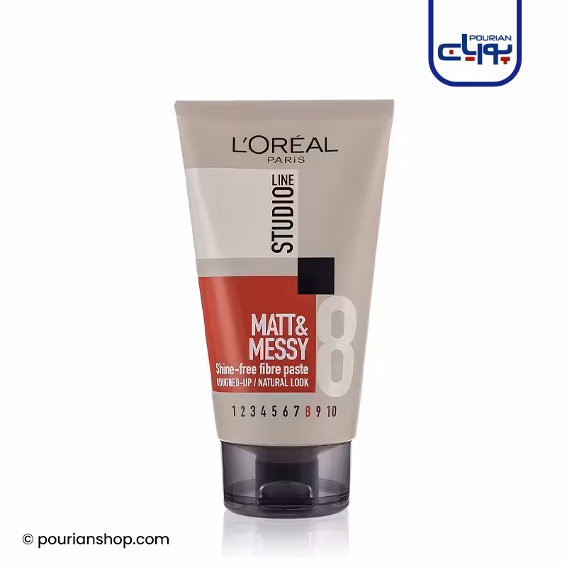 چسب موی فیبری لورال استدیو لاین LOreal Studio Line Matt and Messy 8 حجم 150 میلی لیتر