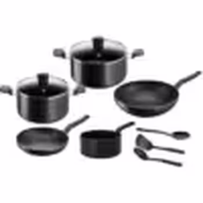 سرویس قابلمه و تابه 10 پارچه تفال مدل TEFAL SuperCook رنگ مشکی