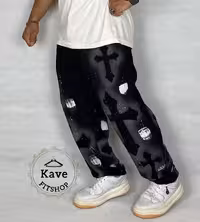 شلوار بگ‌ مردانه جنس پنبه مدل پیستوله جاگر