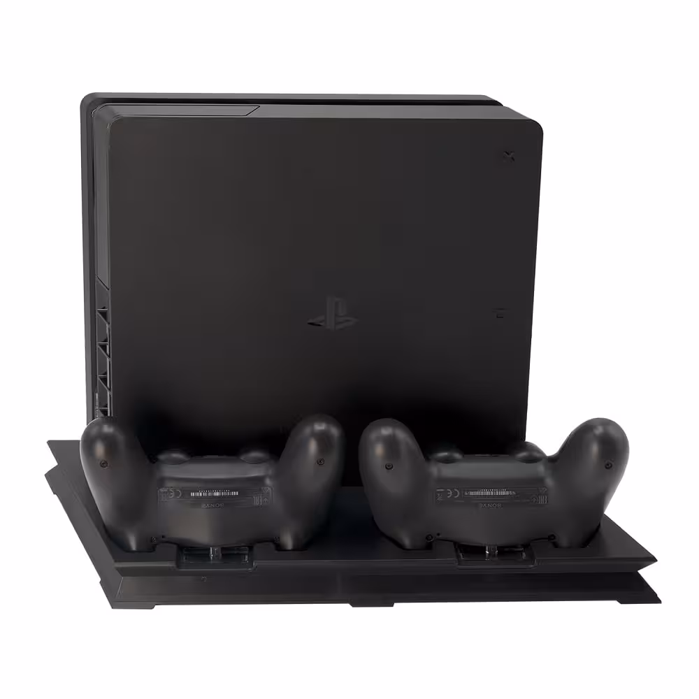 پلی استیشن 4 اسلیم یک ترا کپی خور دو دسته به همراه پایه شارژر کارکرده