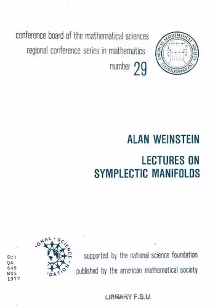 خرید و دانلود نسخه کامل کتاب Lectures on Symplectic Manifolds