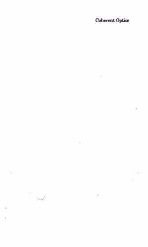 خرید و دانلود نسخه کامل کتاب Coherent optics: fundamentals and applications