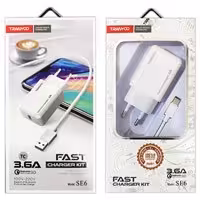 آداپتور شارژر با کابل میکرو فست Tranyoo T-SE6 QC3.0 3.6A