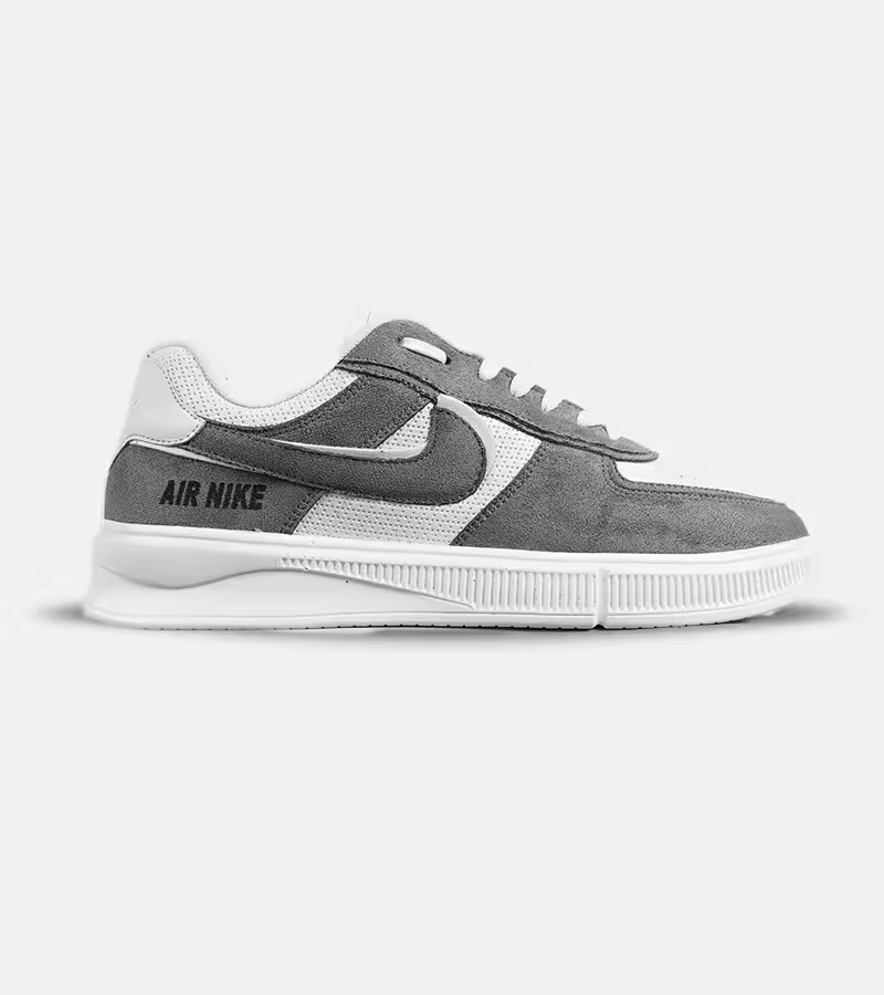 کفش کتانی طوسی سفید نایک NIKE AIR FORCE Custom مدل 7375