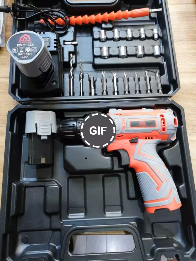 دریل پیچ گوشتی شارژی 12 ولت چکشی گریتک مدل GTLD-12005