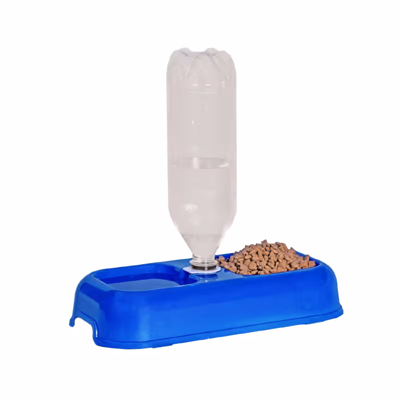 ظرف غذای حیوانات مدل دوقلو مخزن دار مدل شیلا هپی پت Happypet