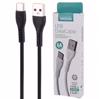 کابل تایپ سی فست شارژ Shoosh SH20C 5A 1.1m