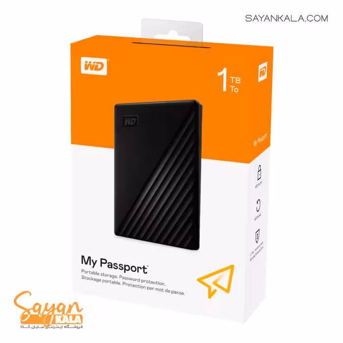 هارداکسترنال وسترن دیجیتال مدل WESTERN DIGITAL 1TB MY PASSPORT