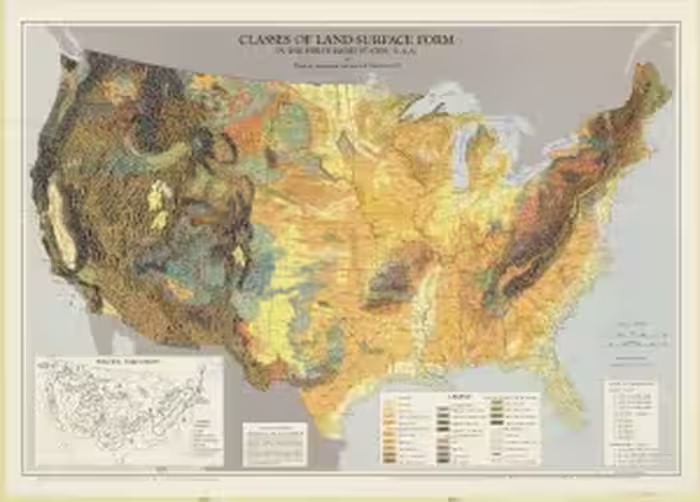 خرید و دانلود نسخه کامل کتاب Classes of land-surface form in the forthy eight states, U.S.A. 1: 5 000 000