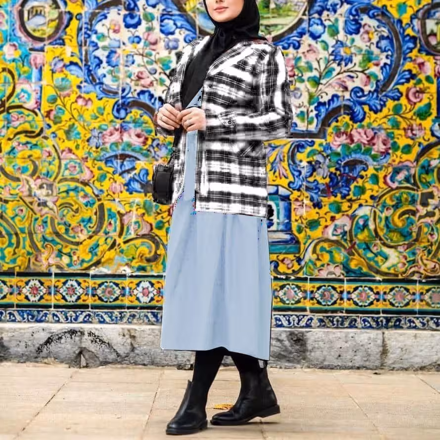 کت سارافون چهارخونه زنانه و  دخترانه 