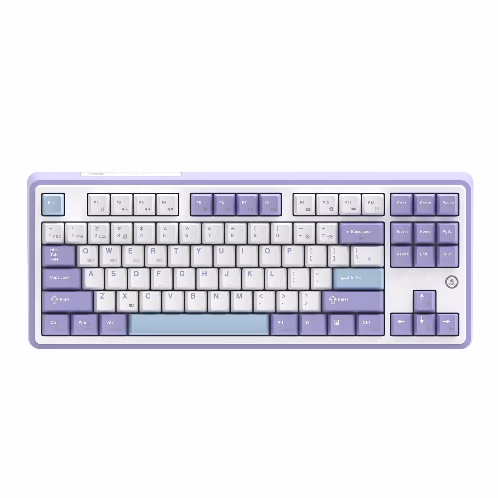 خرید کیبورد ایجز Ajazz AK870 Purple White Blue Wireless با بهترین قیمت