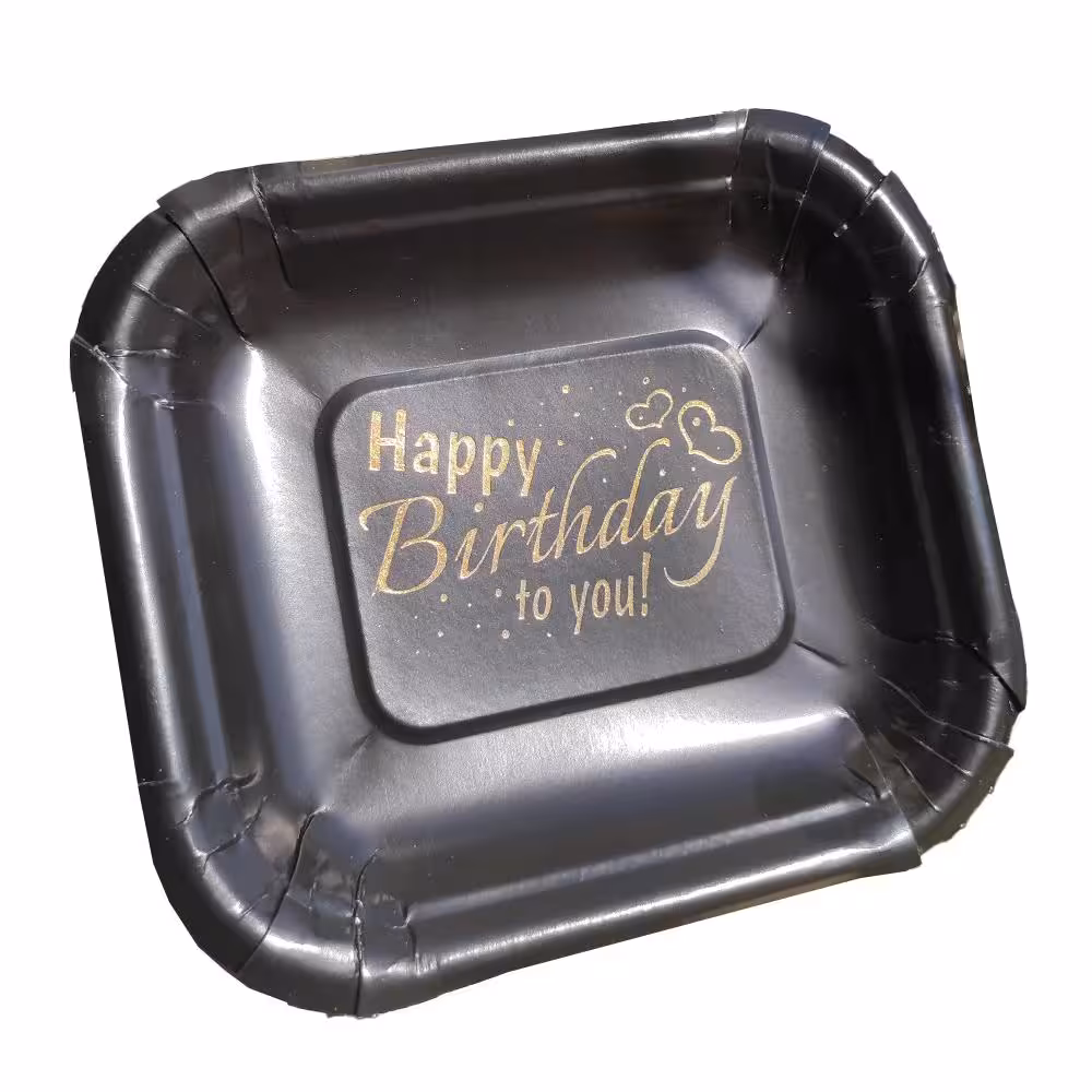 پیش دستی پاستیلی طلاکوب مشکی