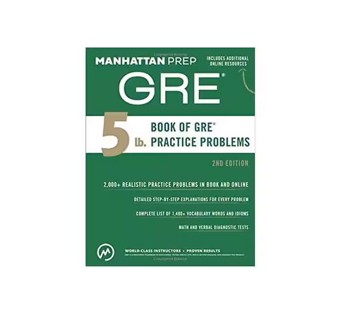 کتاب 5lb Book of Gre Practice Problems Manhattan 2nd Edition بوک اف جی ار ای پرکتیس پرابلمز ویرایش دوم