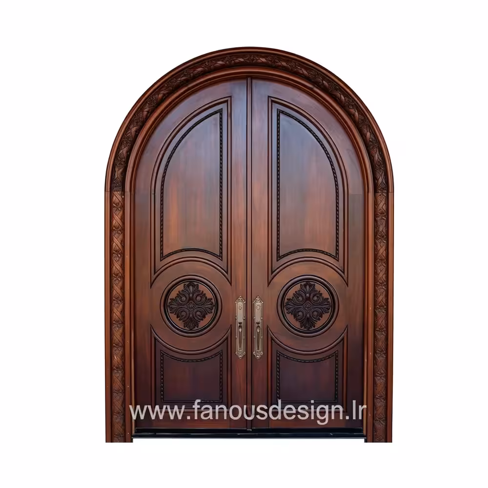 درب ورودی دو لنگه کلاسیک مدل آرک‌کارو کد 30348