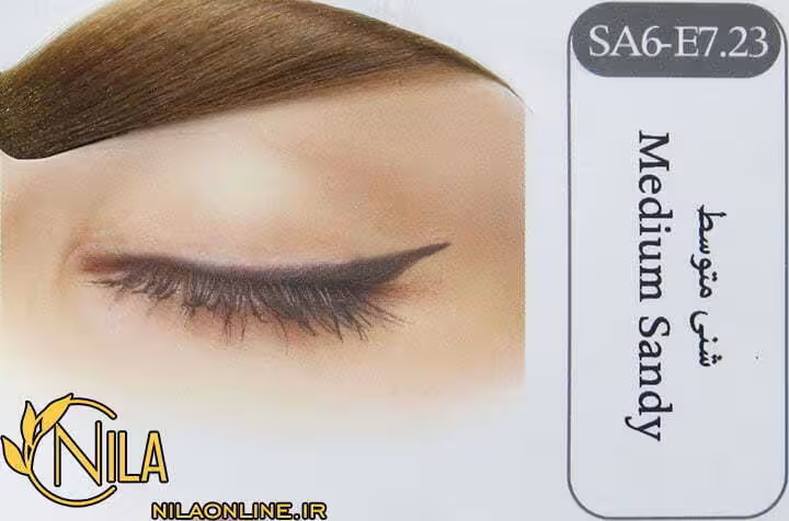رنگ ابرو شنی متوسط SA6-E7.23 سانتکس
