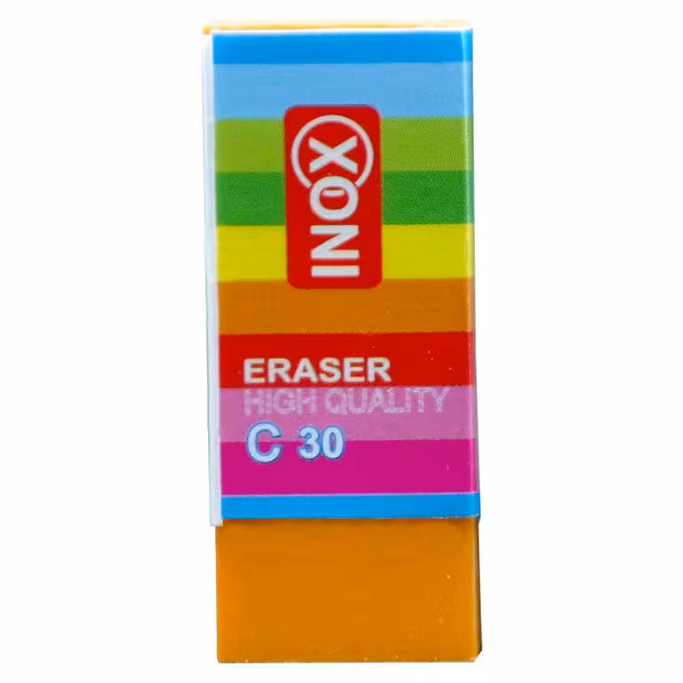 پاک کن اینوکس INOX کوچک سفید و رنگی