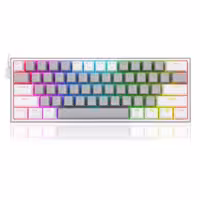 کیبورد گیمینگ ردراگون Redragon K617 FIZZ Wired RGB Gray-White
