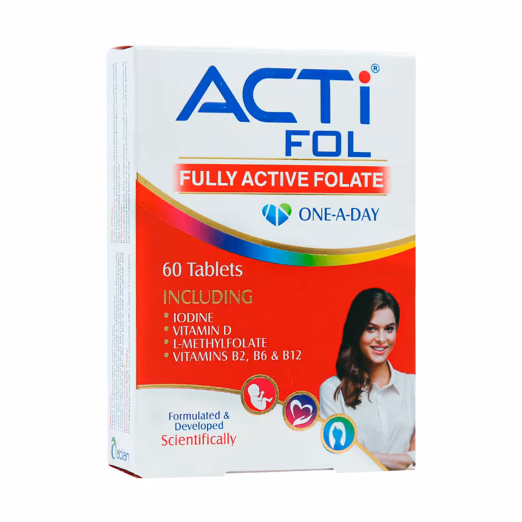 قرص اکتی فول ابیان دارو 60 عدد | Abian Daru Actifol