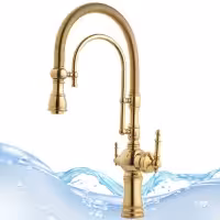 شیر آشپزخانه فنردار دو منظوره مدل بیزانس رنگ طلایی براق