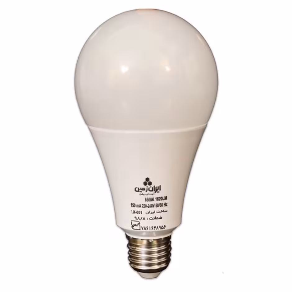 لامپ 15 وات حبابی ایران زمین