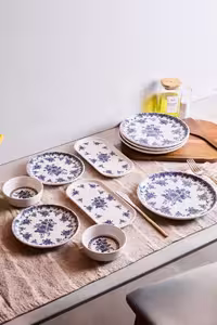 سرویس صبحانه خوری 10 پارچه (4 نفره) پروتی طرح Antik Mavi