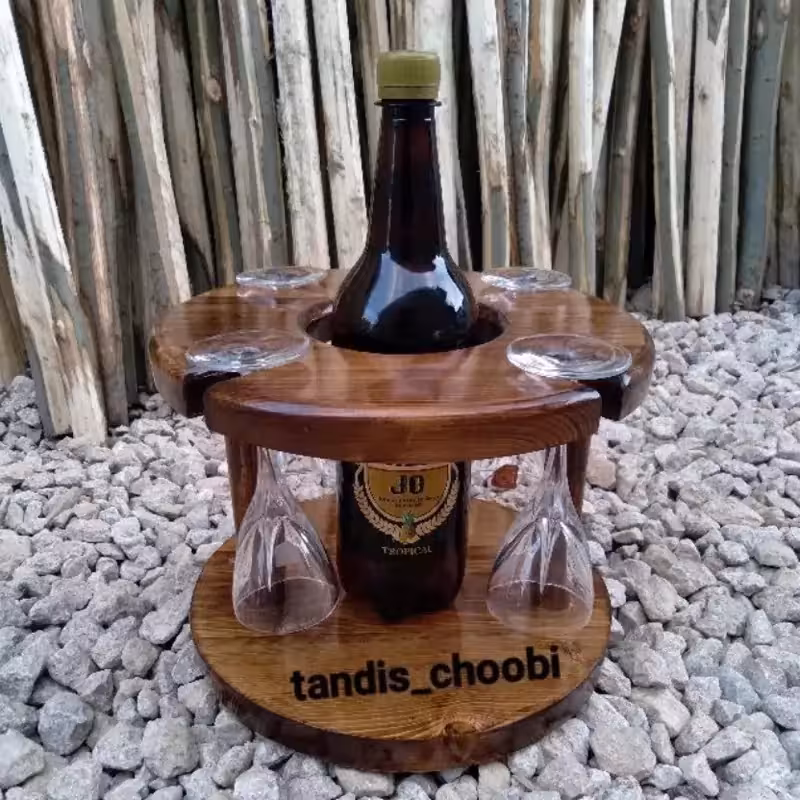 استند گیلاس خوری و بطری