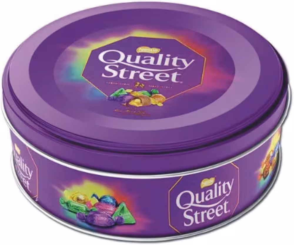 شکلات کوالیتی استریت نستله قوطی فلزی 410 گرم