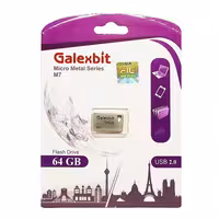 فلش مموری 64 گیگابایت برند گلکس بیت ( GALEXBIT ) مدل MICRO METAL M7 , رابطه USB2.0
