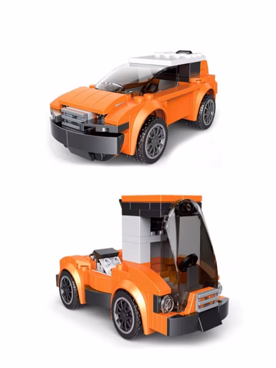 لگو ماشین لیفتراک چندگانه برند دکول (decool)