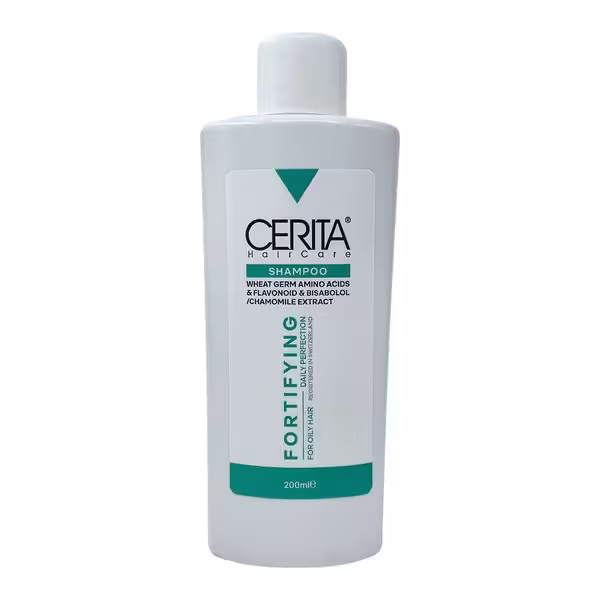 شامپو ضد ریزش مو چرب سریتا ( CERITA – Fortifying And Anti Loss Shampoo For Greasy Hair )