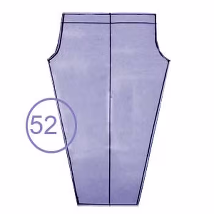 الگوی شلوار کشی تک سایز 52