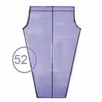 الگوی شلوار کشی تک سایز 52