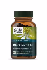کپسول مایع گیاهی روغن سیاه دانه Gaia Herbs - بسته 60 عددی