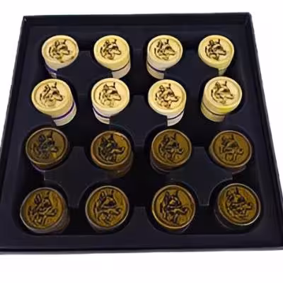 مهره تخته نرد طرح گرگ کد 1012