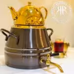 OBERON ابرون  کتری قوری هرمی مشکی طلا  BG-511