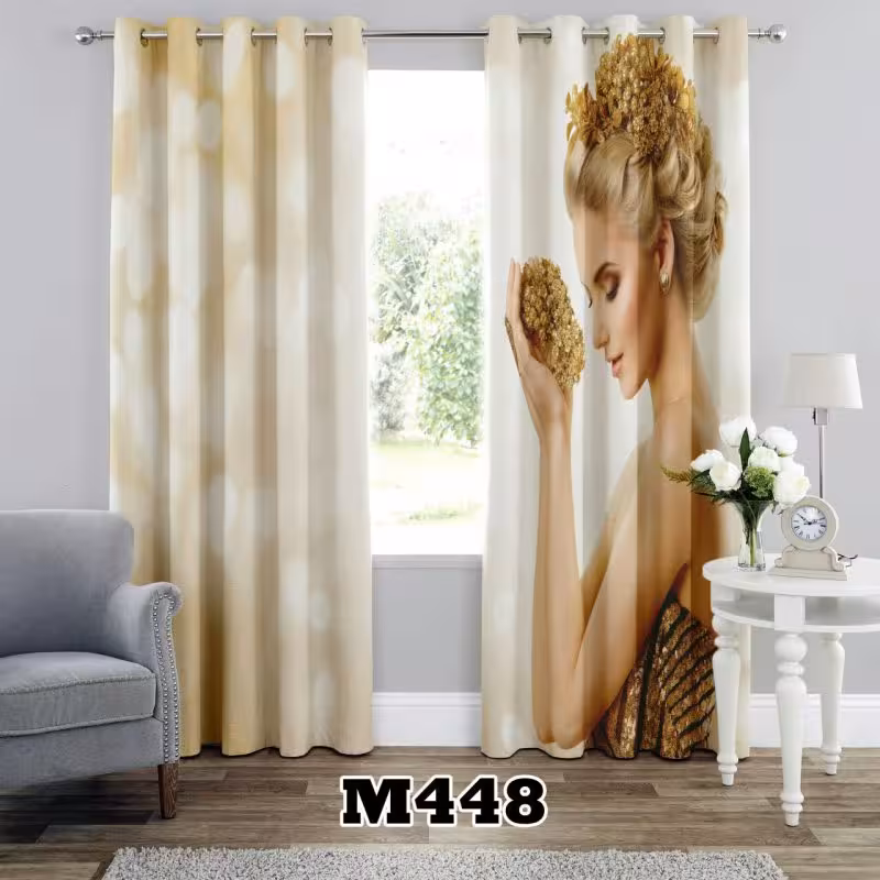 پرده سه بعدی طرح چهره